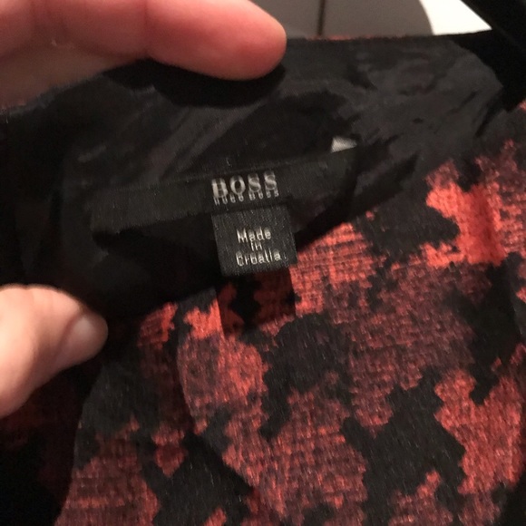 BOSS Hugo Boss houndstooth silk dress - Picture 6 of 8